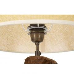 Lampada in teak riciclato, realizzata a mano - Arrediorg