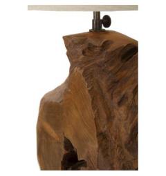 Lampada in teak riciclato, realizzata a mano - Arrediorg