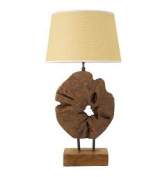 Lampada in teak riciclato, realizzata a mano - Arrediorg