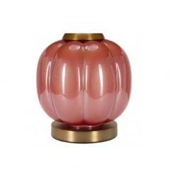 Lampada con base rossa in vetro - Arrediorg