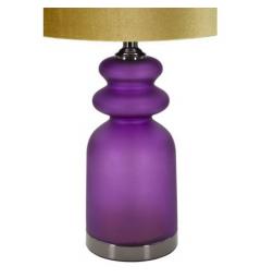Lampada affascinante con base in vetro viola - Arrediorg