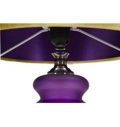Lampada affascinante con base in vetro viola - Arrediorg