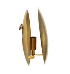 Lampada da parete con 1 punto luce in metallo dorato - Arrediorg