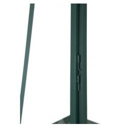 Set di tre lanterne verde, con manico oro - Arrediorg