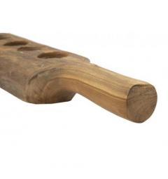 Porta candele in teak riciclato realizzato a mano - Arrediorg