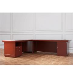 Scrivania angolare con cassettiera e mobiletto classica 280 cm PRESTIGE B810
