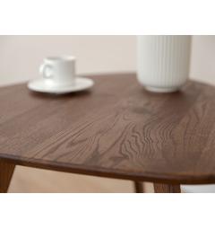 Tavolino rovere massello tabacco 67x68 cm Orbetello
