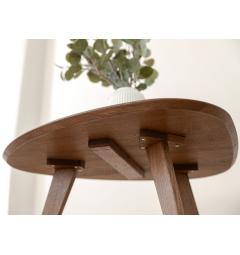 Tavolino rovere massello tabacco 67x68 cm Orbetello