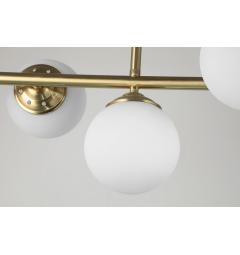 Lampadario design moderno struttura in metallo ottone FINO W5 - Arrediorg