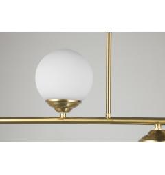 Lampadario con asta ottone 4 sfere FINO W4 - Arrediorg