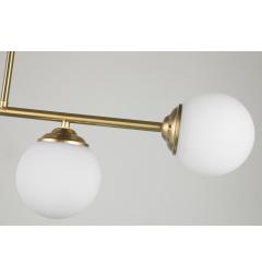 Lampadario con asta ottone 4 sfere FINO W4 - Arrediorg