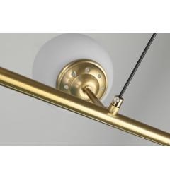 Lampadario a sfera con ramo in metallo ottone FINO W6 - Arrediorg