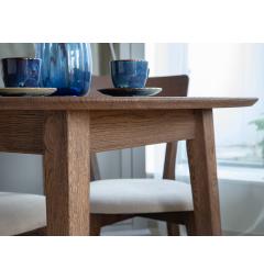 Tavolo rotondo allungabile rovere massello tabacco da 90 cm a 190 cm Orbetello