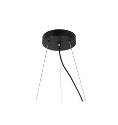 Lampadario a sospensione nero di design 12 luci a sfera - Arrediorg