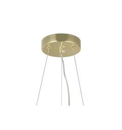Lampadario a sospensione oro di design 12 luci a sfera - Arrediorg