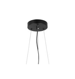 Lampadario a sfere nero 9 punti luce circolare - Arrediorg