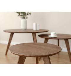 Tavolino da salotto compatto, raffinato e 100% in legno.