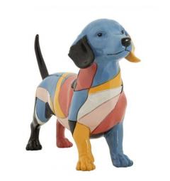 Vivace scultura di cane bassotto - Arrediorg