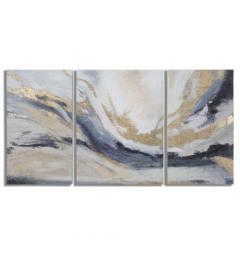 Trittico di dipinti su tela in legno - Arrediorg