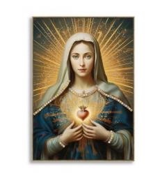 Dipinto su tela laccato con cornice Madonna - Arrediorg