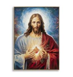 Dipinto su tela laccato con cornice Jesus - Arrediorg