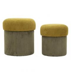 Set due pouf in velluto - Arrediorg