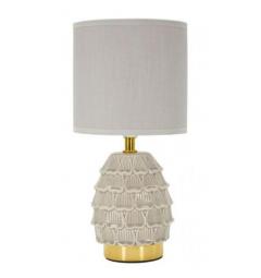 Lampada da comodino crema a forma di pigna - Arrediorg