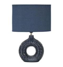 Lampada da comodino con base blu - Arrediorg