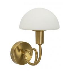 Lampada da parete in metallo dorato con cuore - Arrediorg