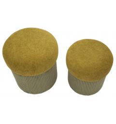 Set due pouf in velluto - Arrediorg