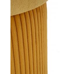 Set Aspen pouf due pezzi velluto senape - Arrediorg