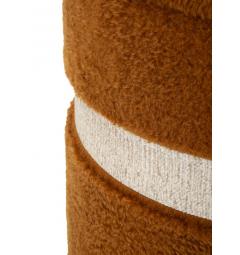 Set due pouf in morbido tessuto teddy - Arrediorg