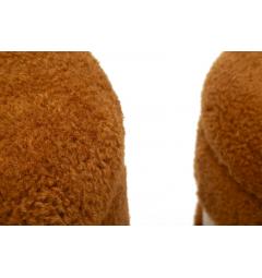Set due pouf in morbido tessuto teddy - Arrediorg
