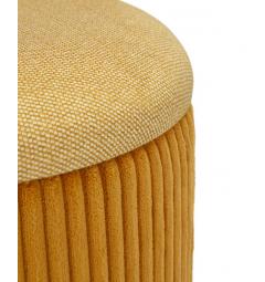 Pouf dal caldo tono senape set due pezzi - Arrediorg
