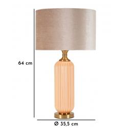 Lampada da Tavolo Perly base cilindrica - Arrediorg