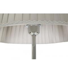 Lampada da terra in metallo argentato e vetro - Arrediorg