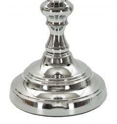 Lampada da tavolo in metallo argentato e vetro - Arrediorg