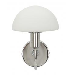 Lampada da parete in metallo argentato con cuore - Arrediorg