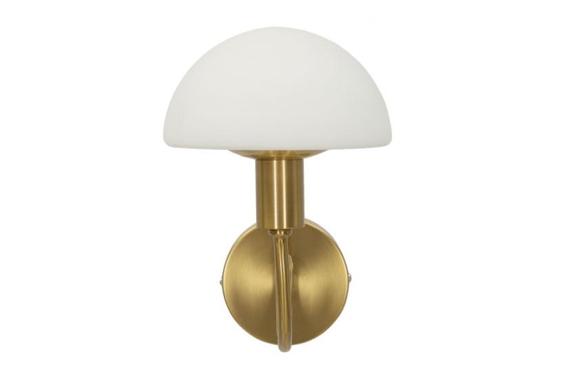 Lampada da parete in metallo dorato con cuore - Arrediorg