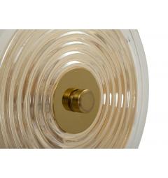 Lampada da parete 2 punti luce in metallo dorato - Arrediorg