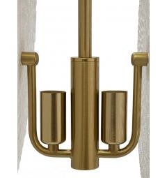 Lampadario metallo dorato 2 punti luce - Arrediorg