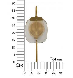Lampada da parete in metallo dorato - Arrediorg