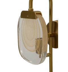 Lampada da parete in metallo dorato - Arrediorg