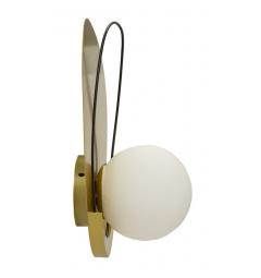 Lampada da parete in metallo dorato - Arrediorg