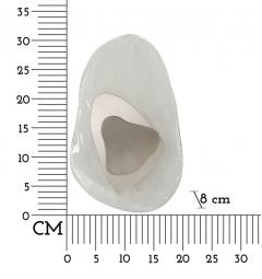 Lampada da parete in metallo argentato e vetro - Arrediorg