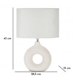 Lampada da comodino con base bianca - Arrediorg