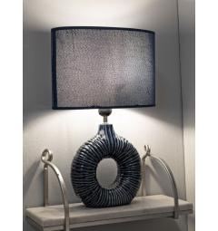 Lampada da comodino con base blu - Arrediorg