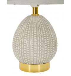 Lampada da comodino elegante con base grigia - Arrediorg