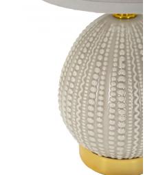Lampada da comodino elegante con base grigia - Arrediorg