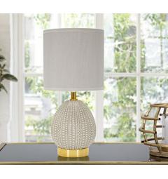 Lampada da comodino elegante con base grigia - Arrediorg